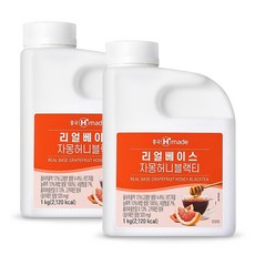흥국 리얼베이스 자몽허니블랙티 1kg (아이스박스 배송), 아이스박스 배송, 2개, 1L