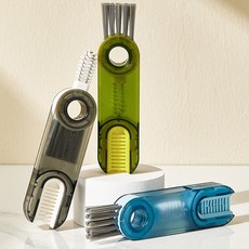블라제스 3in1 텀블러 물병 뚜껑 틈새 세척 브러쉬, 1세트
