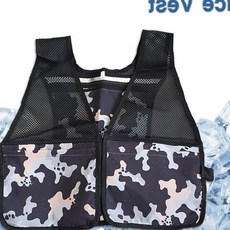 망사 통풍 냉각 조끼 여름철 야외 작업복 시원한 쿨링 베스트 얼음팩 삽입 가능한
