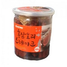 애견 간식 홍삼 오리 스테이크 300g 통 반려견 육포 자연 건조 영양 간식, 1개, 상세페이지 참조