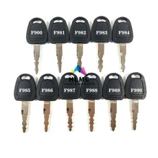 굴삭기 예비 부품 키 세트 건설 기계 점화 스위치 시동, 03 As Picture 11PCS