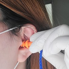 분실방지 귀마개 목걸이 소음차단 작업용, 2개, 랜덤