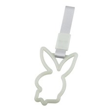 토끼 링 기차 버스 핸들 드리프트 애니메이션 자동차 수정 경고 나일론 스트랩, 1개, 8. Grey luminous