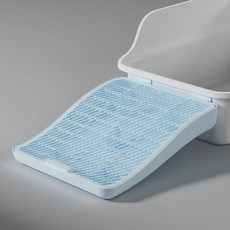 雙層防漏貓砂墊 加大加厚 貓咪落砂墊 寵物用品, 晴空藍+雙層有效控砂, 1個