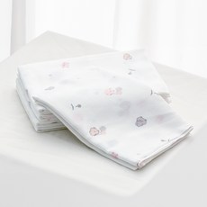 리에또 순면 천기저귀 대형 5매 신생아 목욕타올, 큐티베어, 5개