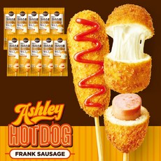 애슐리 크리스피 모짜탱글 핫도그, 10개, 80g