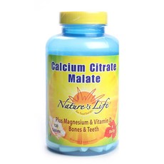 Nature's Life 檸檬酸蘋果酸鈣錠, 120顆, 1罐