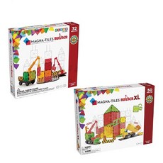 Magna-Tiles 磁力積木 工程基地 | 2款可選, 32片, 1個