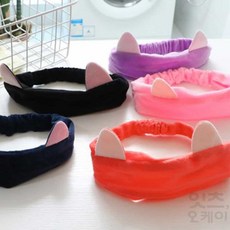 firstok 세안헤어밴드 여성헤어밴드, 블루