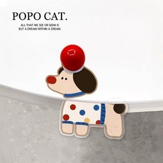 臺南出貨波點臘腸狗馬桶提蓋器不臟手亞剋力馬桶蓋掀開器厠所防臟馬桶提手4HOA, 啵啵小狗B2-亞剋力馬桶提蓋器N,無規格