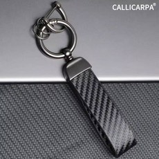 CALLICARPA 哆啦A夢 碳纖紋掛扣, 1個, 無圖案 暗夜黑款+馬蹄扣