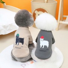 애견옷 힙합도그 애견 보온 티셔츠 나시티 강아지옷 강아지티셔츠 강아지나시, 베이지/M, 베이지-M, 1개