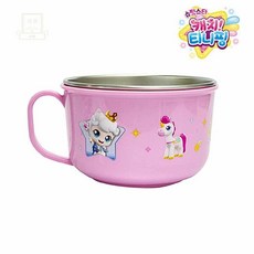 스토어-지유 티니핑 오로라핑 왕자핑 논슬립 스텐면기 어린이식기라면그릇면기