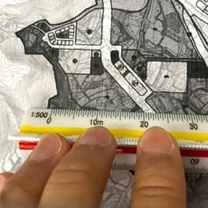 제도용 삼각 스케일자 30cm 건축 설계 설계사무소 제도 도구 20194187ly, 1g
