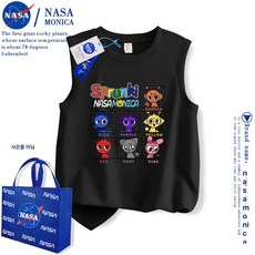 스프런키 민소매 티셔츠 라운드 순면 남아 키즈 여름 어린이 여아 상의, 1개, X849 블랙