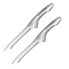 헤르조그(HERZOG) 스테인레스 요리핀셋 고기집게 만능 BBQ집게세트, 그레이, 2개