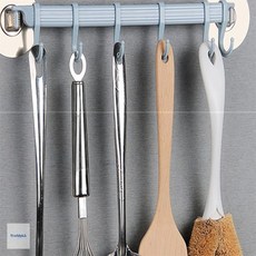 부착식 6구 다용도 걸이 행주걸이