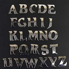 물결샵 1P 입체 디자인 이니셜문자 문패 모던 심플 호수 표지판 표찰 용품 전시, C