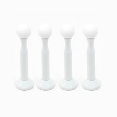 리폼쟁이 / 알루미늄 볼 도어스토퍼_화이트 4개세트, 화이트, 1세트