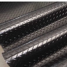 공장매트 pvc 바닥매트 롤매트 산업용 미끄럼방지, 1개, 100x500cm 블랙 2mm