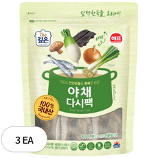 해표 야채 다시팩 10p, 150g, 3개