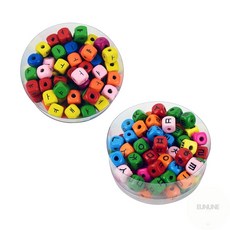은우네 나무비즈 diy팔찌, 한글자음, 1세트, 한글자음