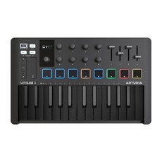 [작곡가의 미디가게] ARTURIA MINILAB MK3 아투리아 미니랩3 MK-3 미디컨트롤러 마스터키보드 마스터건반, Deep Black, MiniLab 3
