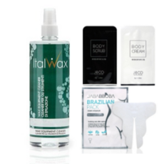 이탈왁스 클리너 500ml 워머기청소 잔여물제거+바디스크럽5g+바디크림5g+브라질리언시트팩1매, 1개