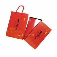台灣烏魚子紙盒 直式手提紙袋 公版烏魚子設計 100組, 1個