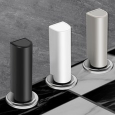 磁吸門吸/地吸 免打孔安裝 防撞靜音 超薄隱形門擋 衛生間/房間適用, 1個, 隱形阻尼地吸【磨砂白】