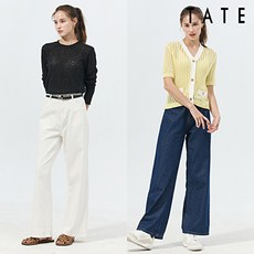 테이트 여성 린넨 블렌드 데님 팬츠 2종