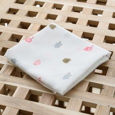 코코보들맘 아기손수건 순면100% 무형광 무표백 무자극 5장 1set