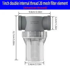 NPT 스레드 304 스틸 필터 스크린 80 메쉬 프리 1/2 인치 수 파이프, 17 NPT F 1in 20 mesh