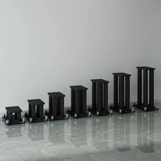 스피커 스탠드 삼각대 철재 오디오 스피커 거치대, 블랙 25x30x30, 기본 모델명/품번