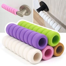 도어손잡이 스펀지 문손잡이 커버 손잡이 도어 방문 욕실 화장실+커머스연구소Shop, 퍼플