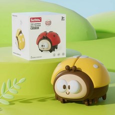 七星瓢蟲懸浮球玩具 兒童吹球機 幼兒園寶寶1-3歲玩具, 1個, BD760【USB充電】黃瓢蟲吹球機 彩