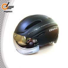 디스트로 476 에어로 쉴드형 고글 헬멧, 무광블랙, 1개