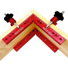 木工直角夾具 90度直角定位尺 鋁合金, 1個, 12cm-3件套