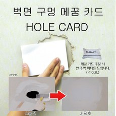 벽면 바닥 구멍 메꿈 카드 망사 조인트 패인 곳 퍼티 자국 안 남게 PVC 빠데, 10개