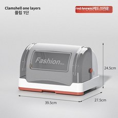 가정용 식기건조대 뚜껑 찬장 레이어 플라스틱, 레드 상단 (플립 커버), 1개