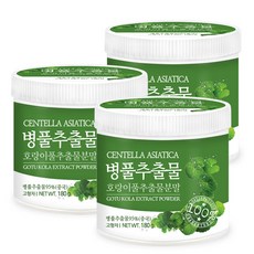 푸른들판 병풀 추출물 분말 가루 호랑이풀 고투콜라 먹는 허브 잎 차 파우더, 180g, 3개