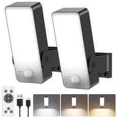 충전식 모션 센서 조명 야외 10000mAh 배터리 작동 야외 조명 리모컨 3가지 모드 3000-6000K 조도 조절 가능한 타이머 방수 보안 차고 울타리 파티오 정원