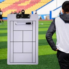 작전판 전술 보드 테니스 코칭 전략 클립보드 35x22cm 게임 훈련 연습, 1개