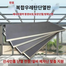 TOP09 우레탄폼 에코폼 틈새 충진 단열 맞춤형 폴리우레탄 단열 보드, V.단면 알루미늄 2cm 두께 1.20.6m, 1개