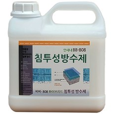 방수제 신개발 하이브리드 세라믹 방수액 수성 침투방수제 한번에 뿌려서 OK 안새내 비비 -808 -4kg, 1개