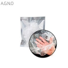 아그노 미용실 마사지샵 일회용 비닐 헤어캡 개별포장