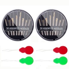 로로 고급 바늘 세트 실끼우개 포함 2세트, 2개