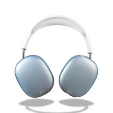 Sonix x Sanrio 에어팟 맥스 2 & 1용 보호 케이스 | 헤드폰 커버 | 헬로 키티 50주년 기념, 반투명 매트 라이트 블루, 1개