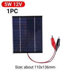 5W 5V12V 1W 3V 미니 솔라광 패널 폴리실리콘 솔라광 에폭시 패널 모듈 조명 셀 배터리 충전기 3-12V 배터리 충전용, 07 1pc 4V 0.2W, 01 China Mainland