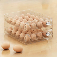 데코트리 2단 계란 트레이 보관함, 40구, 1개